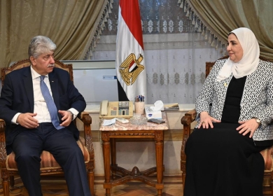 مجدلاني يبحث مع وزيرة التضامن الاجتماعي المصرية التعاون المشترك