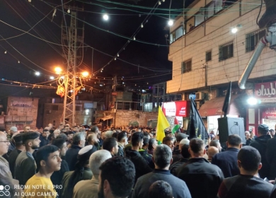 وقفة في جنين تنديدا بجرائم الاحتلال المستمرة