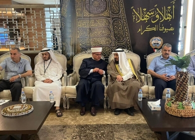 البكري يبحث مع رئيس بعثة الحج الكويتية تعزيز التعاون ودعم القدس