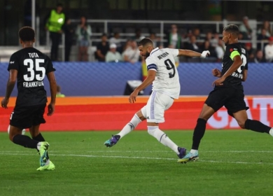ريال مدريد يتوج بكأس السوبر الأوروبية على حساب فرانكفورت