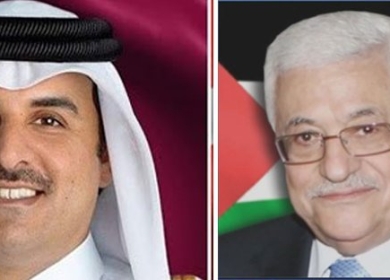 الرئيس يجري اتصالا هاتفيا مع أمير قطر