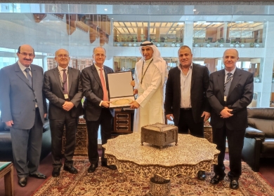 مصطفى وقطامي يبحثان أطر التعاون مع الصندوق العربي للإنماء الاقتصادي والاجتماعي