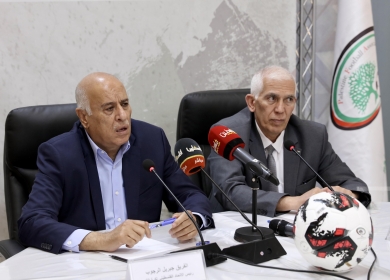 الرجوب: رئيس "الفيفا" يصل فلسطين الأحد المقبل