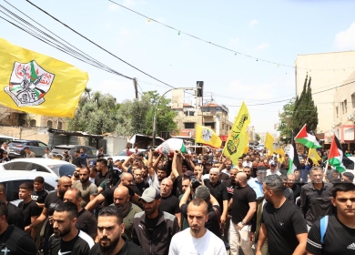 تشييع جثمان الشهيد أشرف ابراهيم في جنين