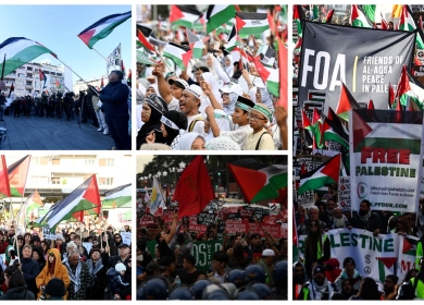 تظاهرات في مدن وعواصم عالمية تضامنا مع فلسطين