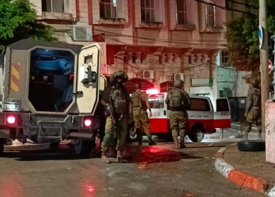 إصابة خمسة مواطنين بالرصاص الحي خلال مواجهات مع الاحتلال في قفين