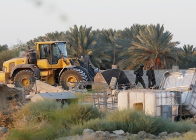 الاحتلال يهدم منزلا في قرية الديوك التحتا غرب أريحا
