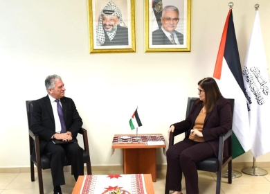 الوزيرة شاهين تودع السفير البرازيلي بمناسبة انتهاء مهامه لدى دولة فلسطين