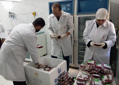 وزارة الصحة: إيصال 800 وحدة دم إلى مستودعاتنا في شمال قطاع غزة