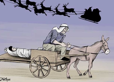 نقل جثامين الشهداء في غزة
