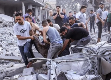 انتشال جثامين 20 شهيدا في مدينة الشيخ زايد شمال قطاع غزة