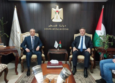 الوزير عساف يستقبل السفير التركي لدى دولة فلسطين