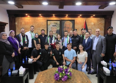 أريحا: استقبال بعثة المنتخب الفلسطيني "للمواي تاي" الفائزة في الألعاب الآسيوية للشباب