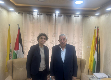 العالول يُطلع رئيسة الممثلية الألمانية على تحضيرات عقد المؤتمر الثامن والتطورات السياسية