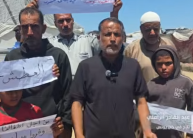 مطالبة بتوفير المياه للنازحين في خان يونس