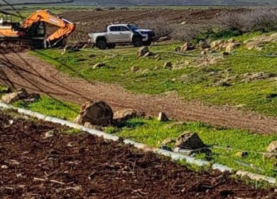 الاحتلال يدمر خطوطا ناقلة للمياه شرق طمون